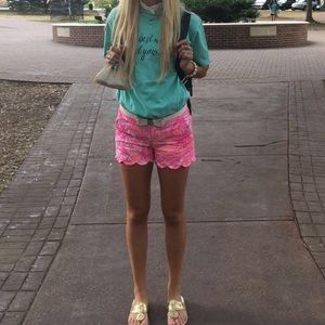 Lilly Pulitzer scalloped shorts